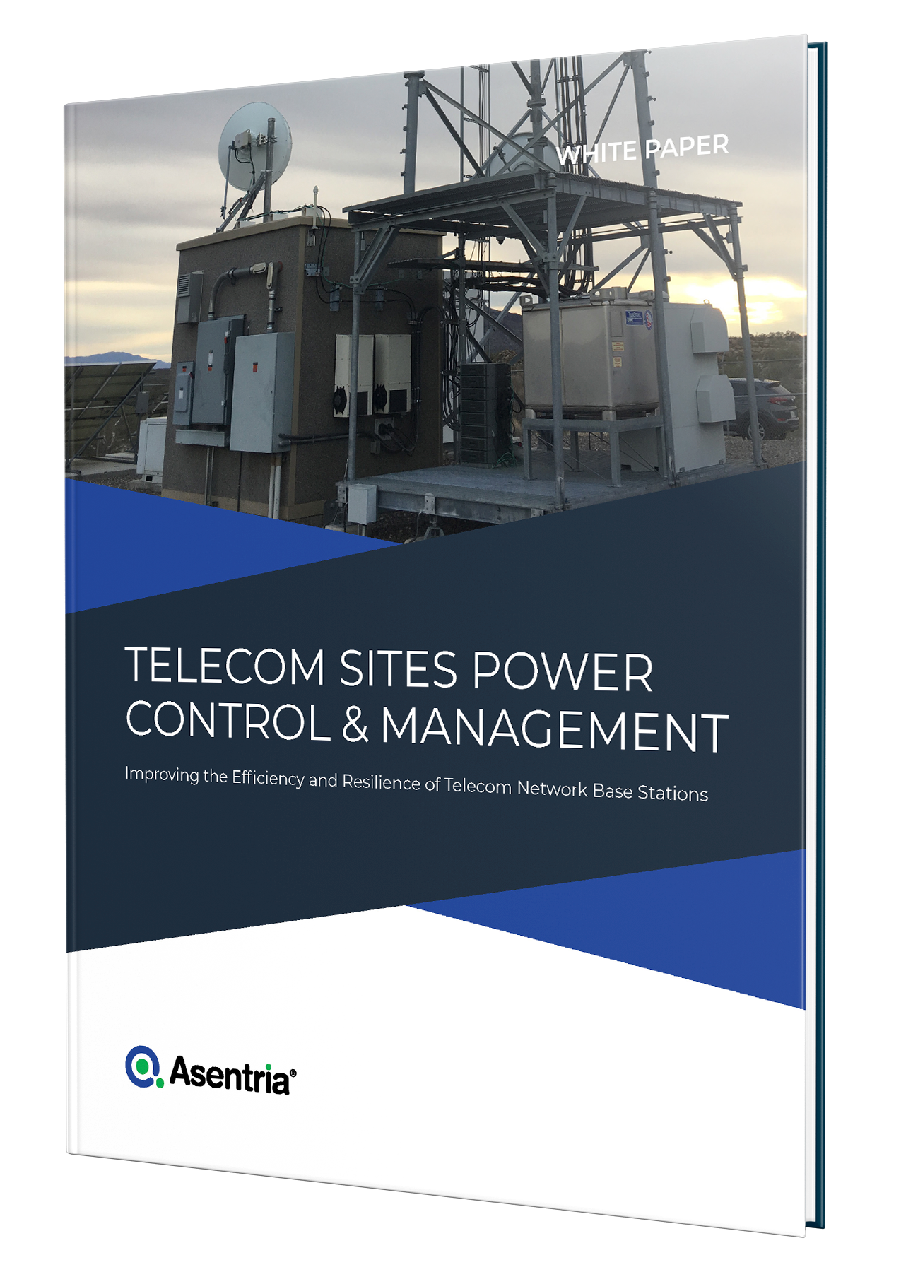 telecom sites power control and management cover mockup